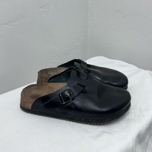 Birkenstock Boston black leather